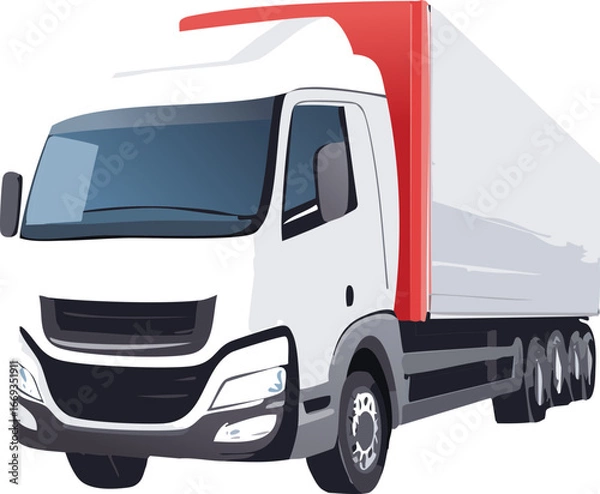 Obraz truck with trailer