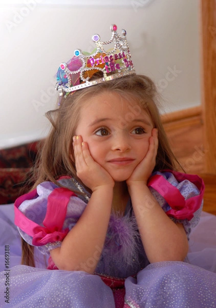 Fototapeta thinking princess