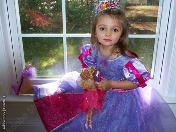 Fototapeta princess in window