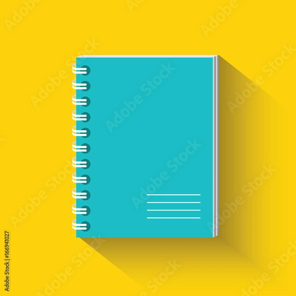 Obraz Notebook flat icon