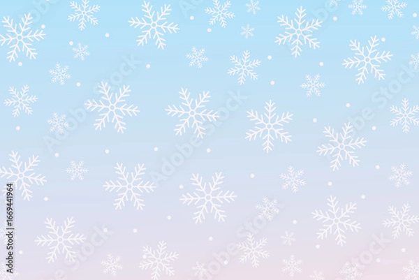 Obraz Winter background with falling snow