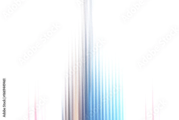 Fototapeta A vertical abstract pattern of thin, parallel lines in shades of blue, gray, and white, creating a textured, futuristic, or technological feel
