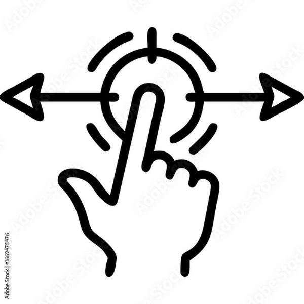 Obraz hand cursor and arrow
