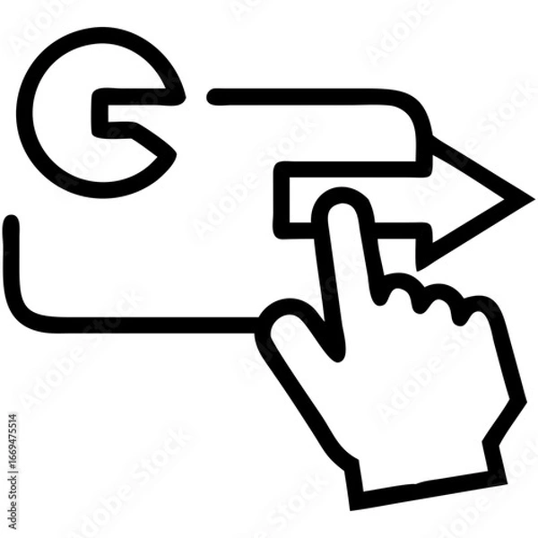 Obraz hand holding a sign