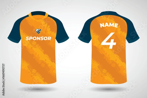 Obraz Jersey Design, Soccer Jersey Pattern Design, Sublimation T Shirt, Football Soccer Kit, Basketball Jersey, Spott Suit, Ready Print File, Design Jersey yellow