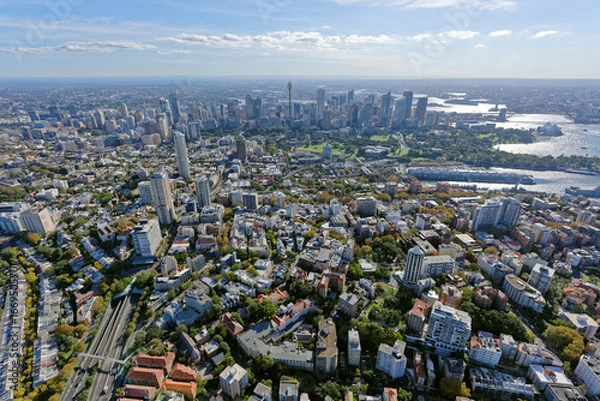 Obraz Kings Cross patrząc na zachód w kierunku Sydney CBD