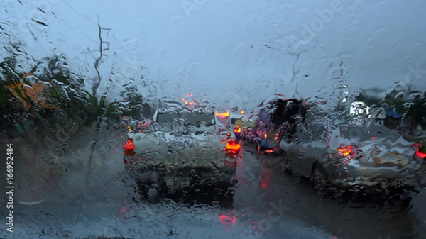 Obraz Rain traffic