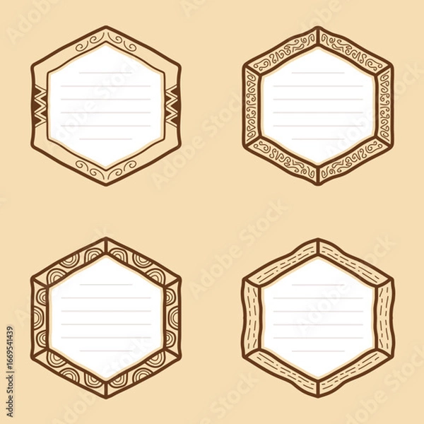 Fototapeta Hand Drawn Vector Frame Collection