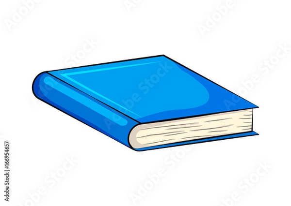 Obraz closed book cartoon vector symbol icon design. Beautiful illustration isolated on white background