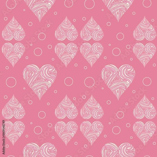 Fototapeta heart pattern background