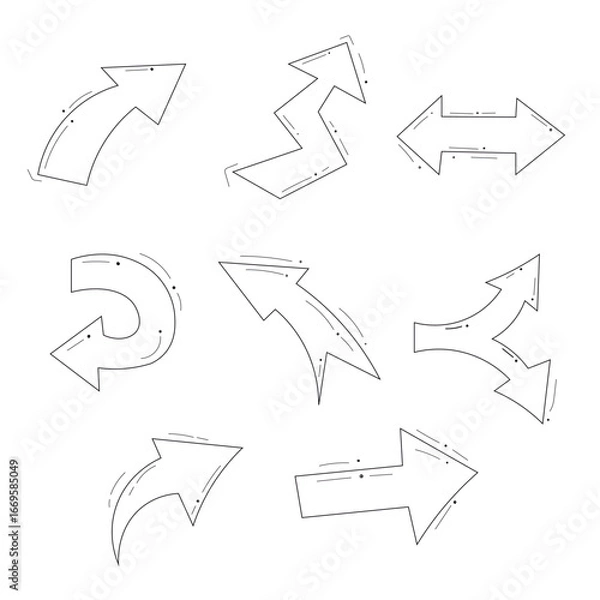 Fototapeta fondo cuadrado con flechas blanco y negro 