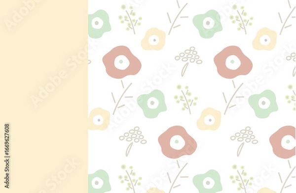 Fototapeta 花の壁紙