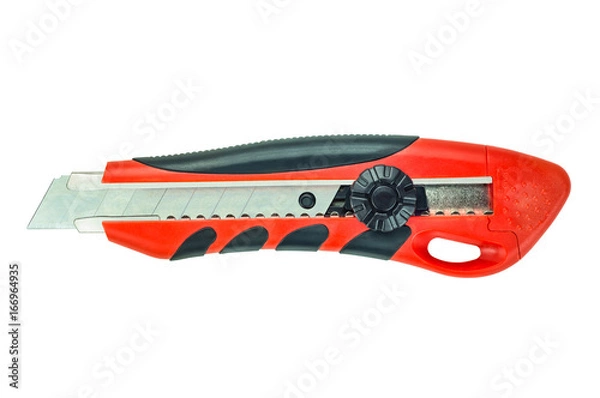 Obraz Красный нож на изолированном белом фоне