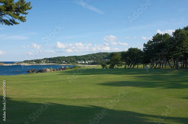 Obraz 三陸復興国立公園 - 種差海岸の美しい風景