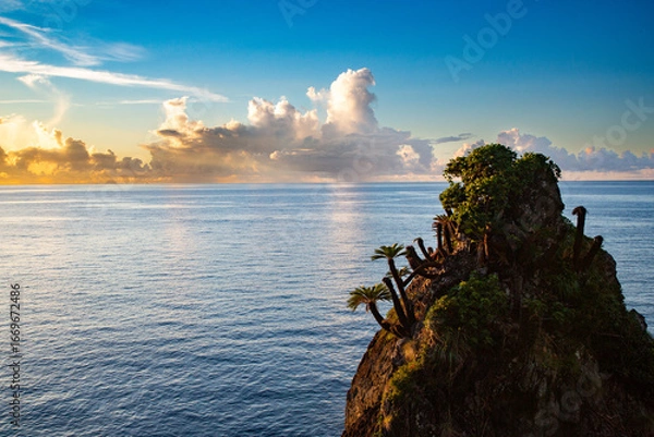 Obraz 奄美大島の夏の夕景。