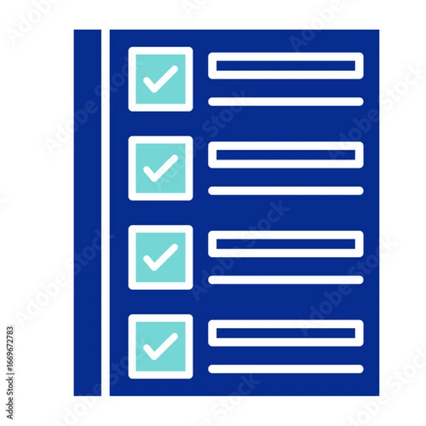 Fototapeta Checklist  Icon Element For Design