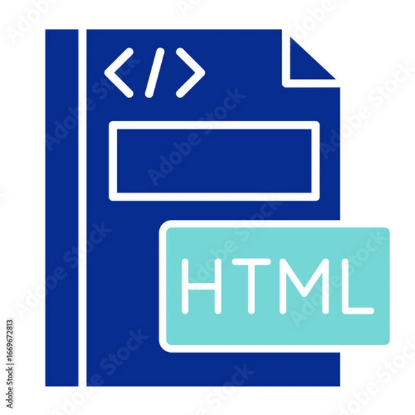 Fototapeta Html File  Icon Element For Design