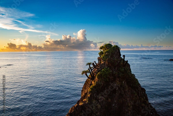 Obraz 奄美大島の夏の夕景。