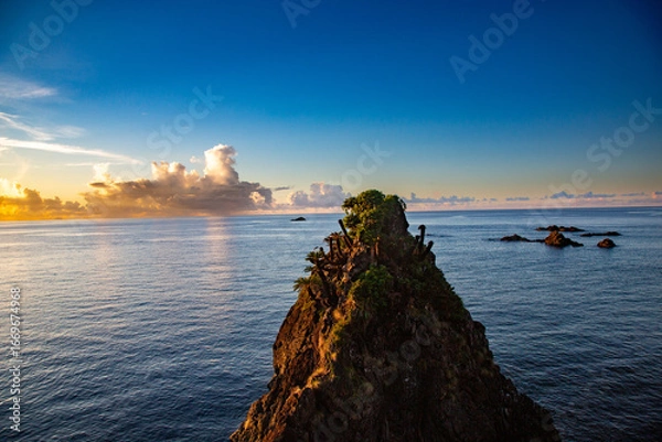 Obraz 奄美大島の夏の夕景。