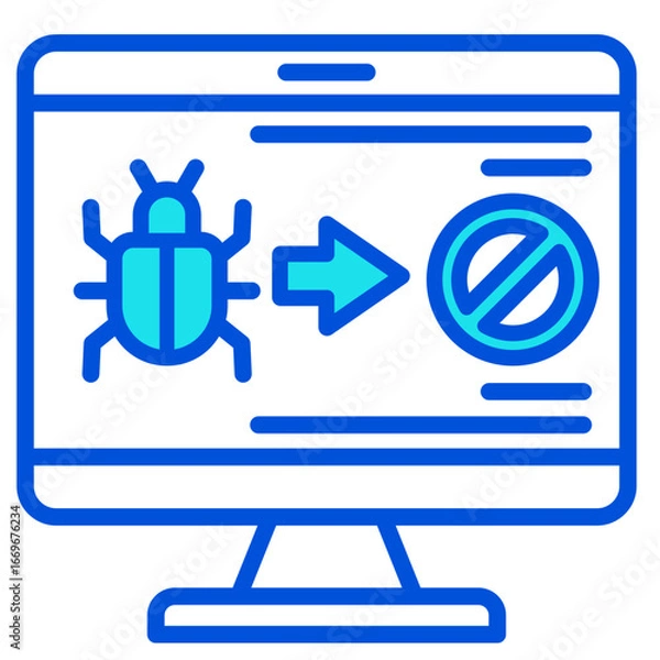 Fototapeta Bug  Icon Element For Design