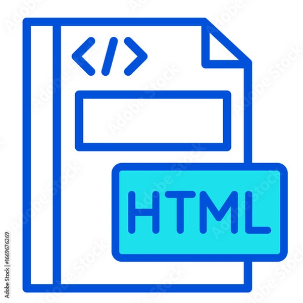 Fototapeta Html File  Icon Element For Design