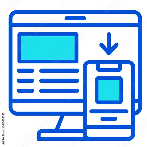 Fototapeta Responsive Design  Icon Element For Design