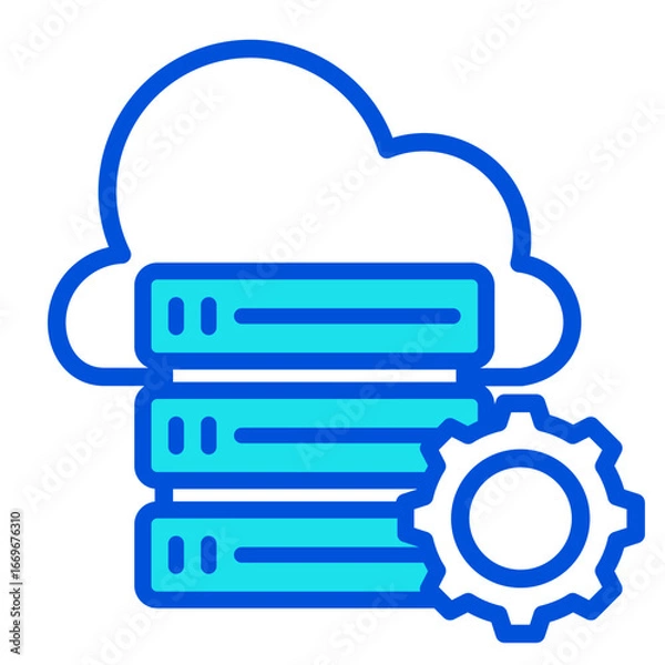 Fototapeta Big Data Development  Icon Element For Design