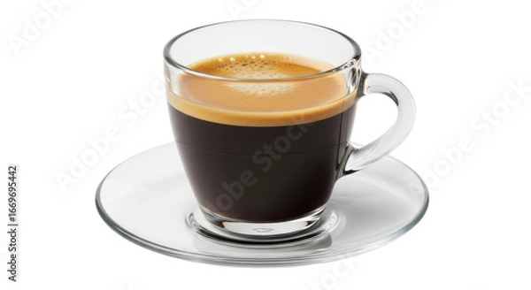 Obraz Isolated Glass Cup of Espresso