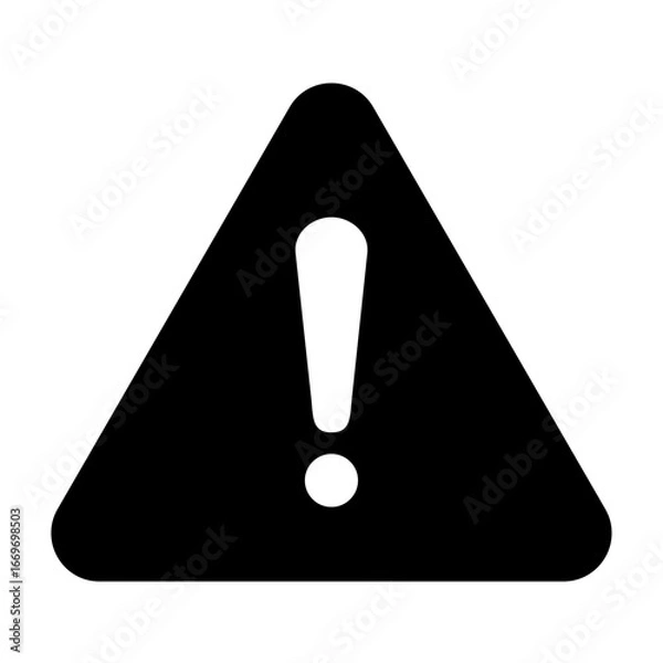 Obraz 注意マークのアイコンイラスト007