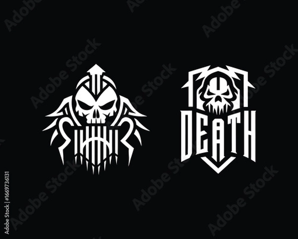 Obraz skull and bones