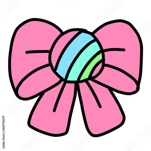 Obraz Cute Colorful Bow