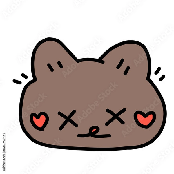 Obraz Whiskered Brown Cat