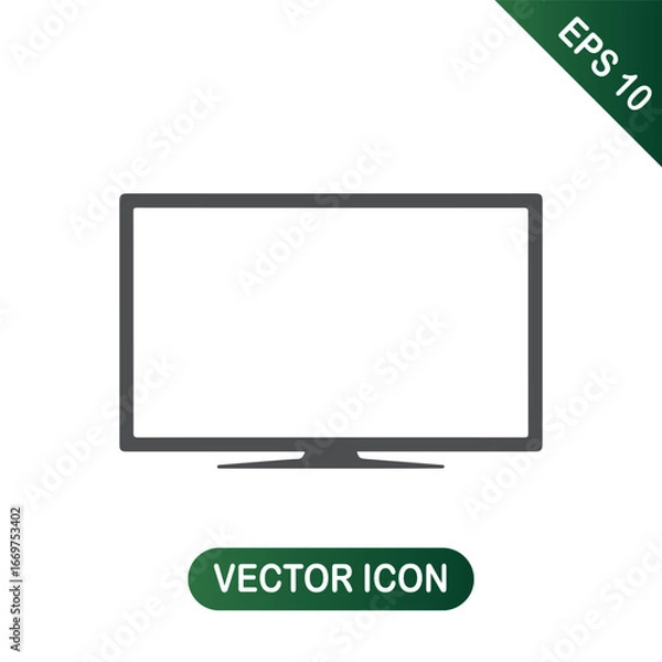 Obraz Flat Screen Television Icon