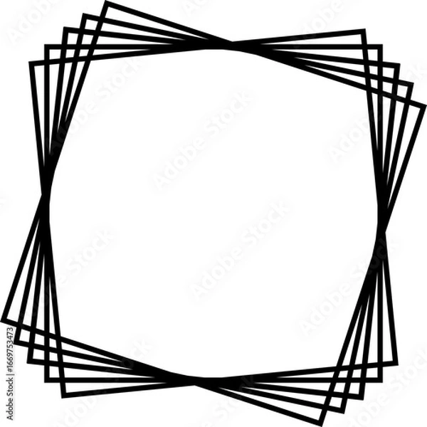 Obraz vector illustration of an abstract frame