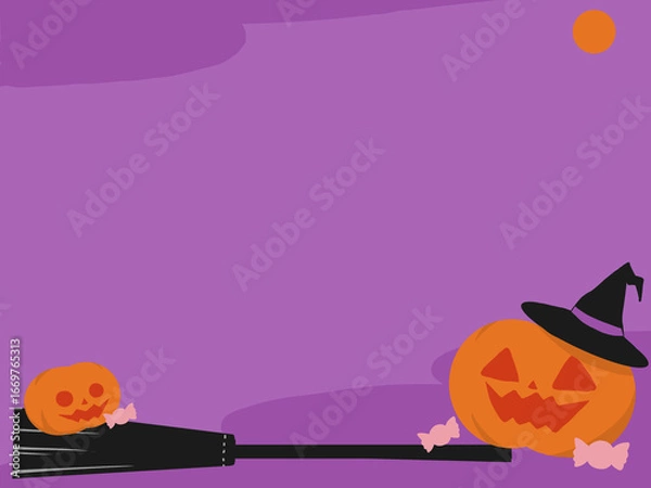 Obraz シンプルでかわいい、ハロウィンの壁紙