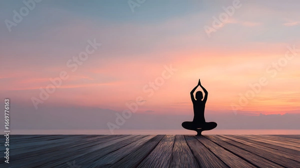 Obraz yoga on the beach