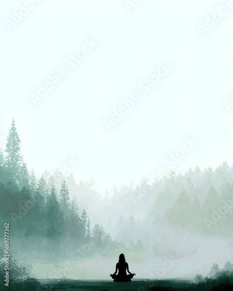 Obraz man in the fog