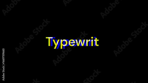 Fototapeta Typewriter Animator 1 (RGB)