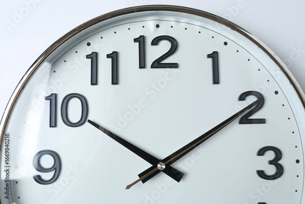 Fototapeta wall clock on a white background

