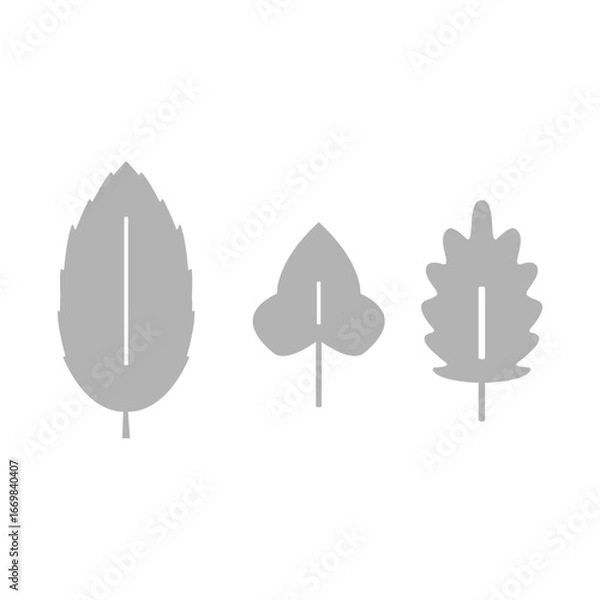 Obraz autumn leaves icon, autumn is coming, on a white background, vector illustration