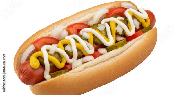 Fototapeta Isolated Hot Dog
