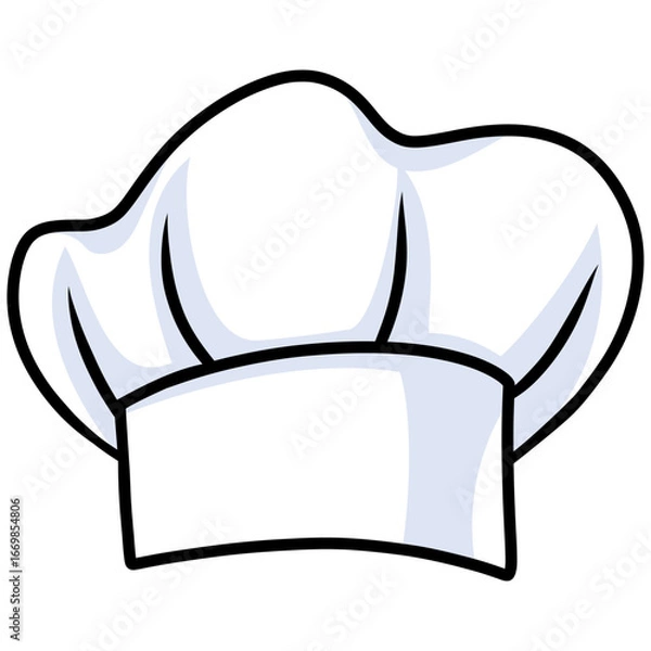 Fototapeta Chef Hat Vector Illustration Doodle Drawing Art Icon