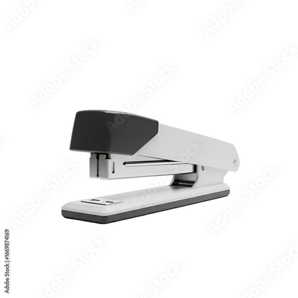 Fototapeta Staple papers efficiently with this device,  a simple office tool with a transparent background.  Modern design makes it easy to use.