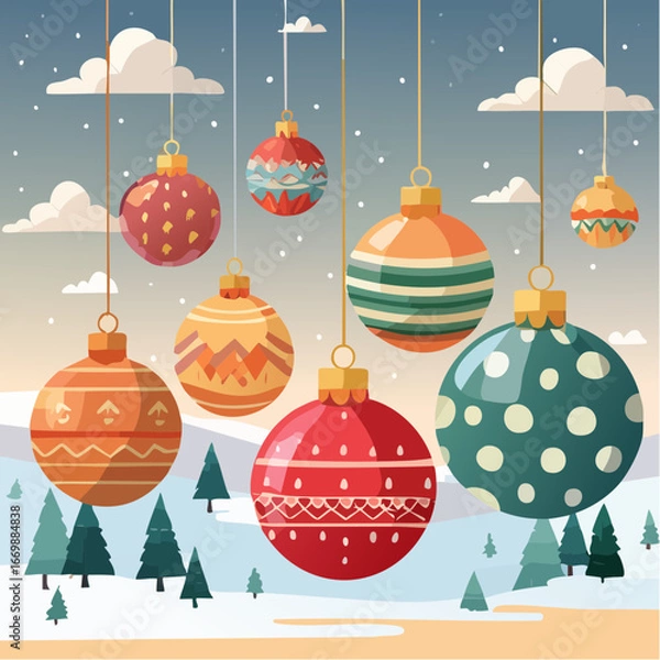 Obraz christmas balls