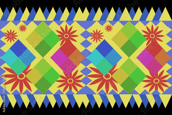 Obraz seamless geometric pattern