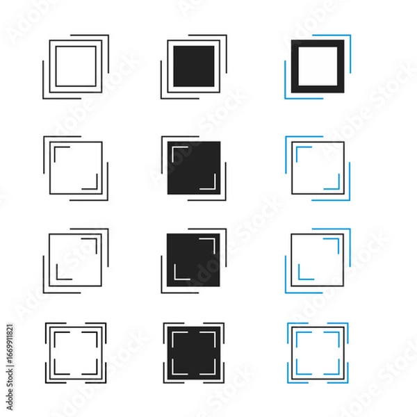 Fototapeta box icon model, suitable for application icons