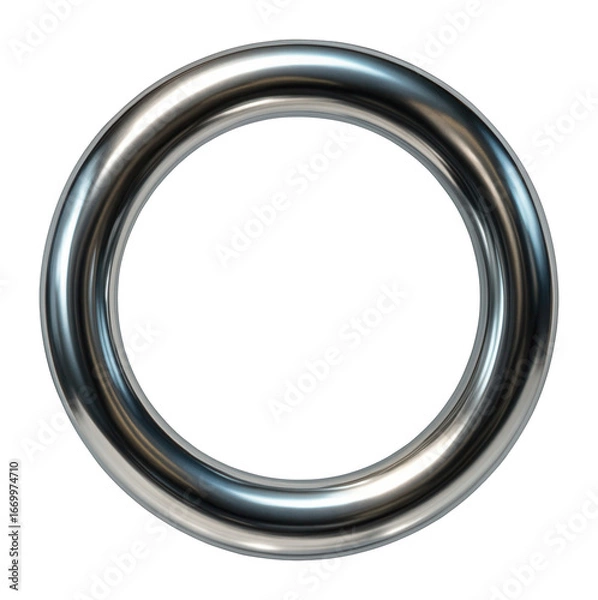 Fototapeta Circle with a metallic sheen