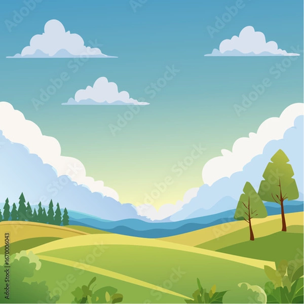 Fototapeta Blue cloud icon vector