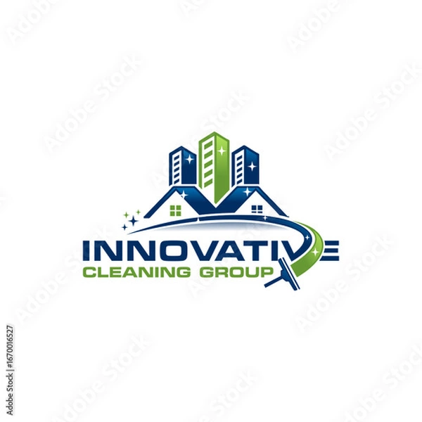 Obraz cleaning services logo