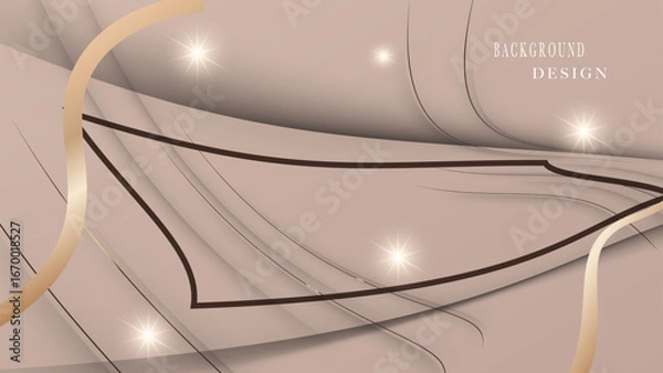 Obraz Decorative and shiny golden lines premium background design